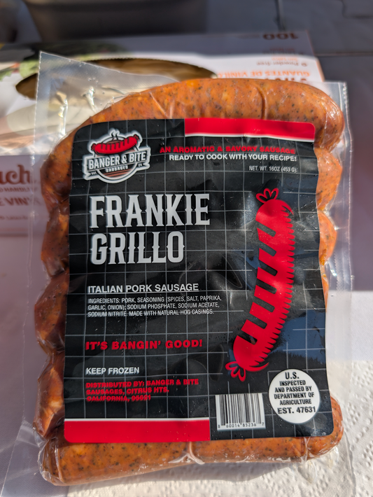 The "Frankie Grillo" sausage package, thumbnail